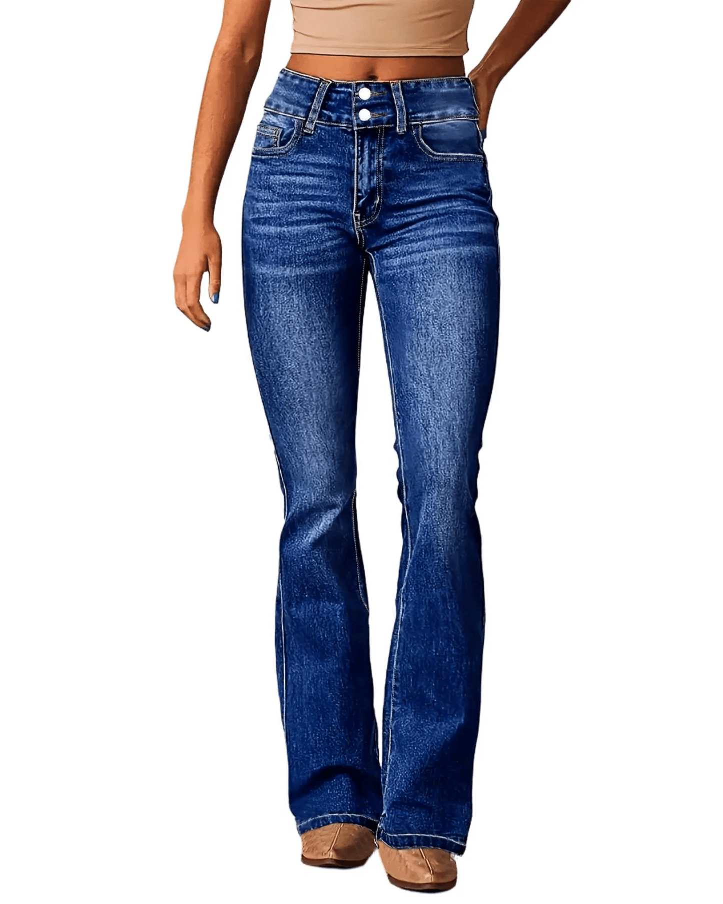 WILHELM | Damen Hose mit weitem Bein im Retro-Stil für Arbeit & Freizeit
