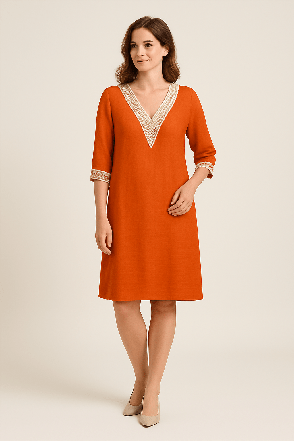 WILHELM | Atmungsaktives Damen Kleid aus Leinenmix luftig & leicht