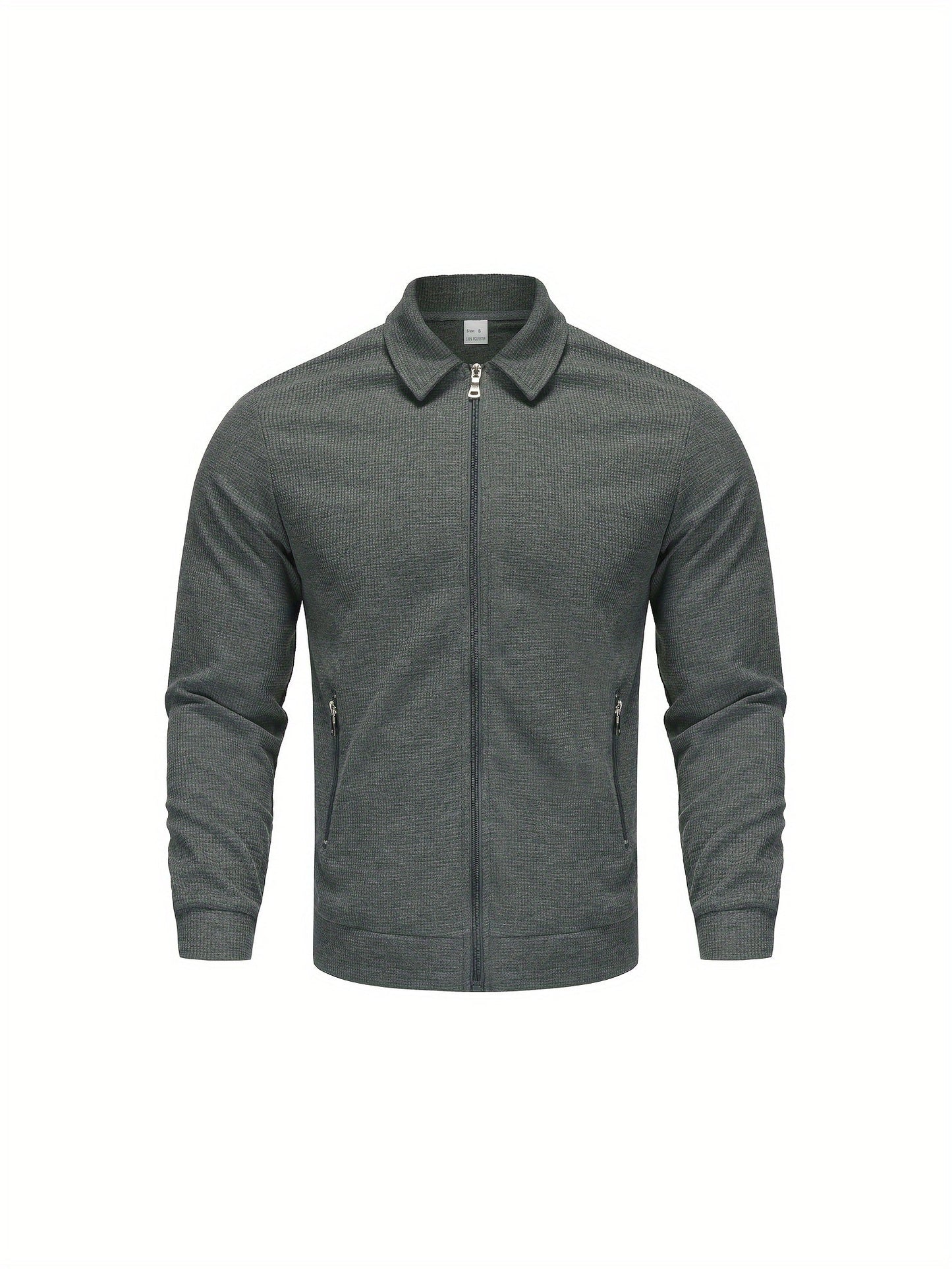 Marvin – Lässige Polyester Jacke Mit Reissverschluss