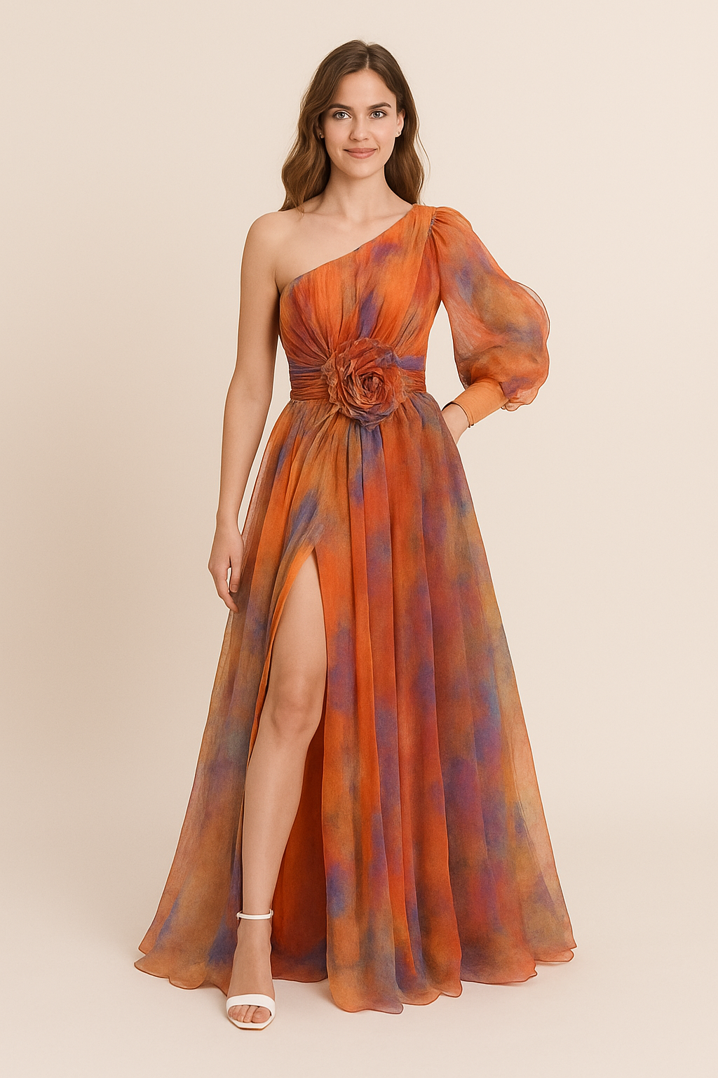 WILHELM | luftig-leichtes Kleid mit One‑Shoulder‑Schnitt