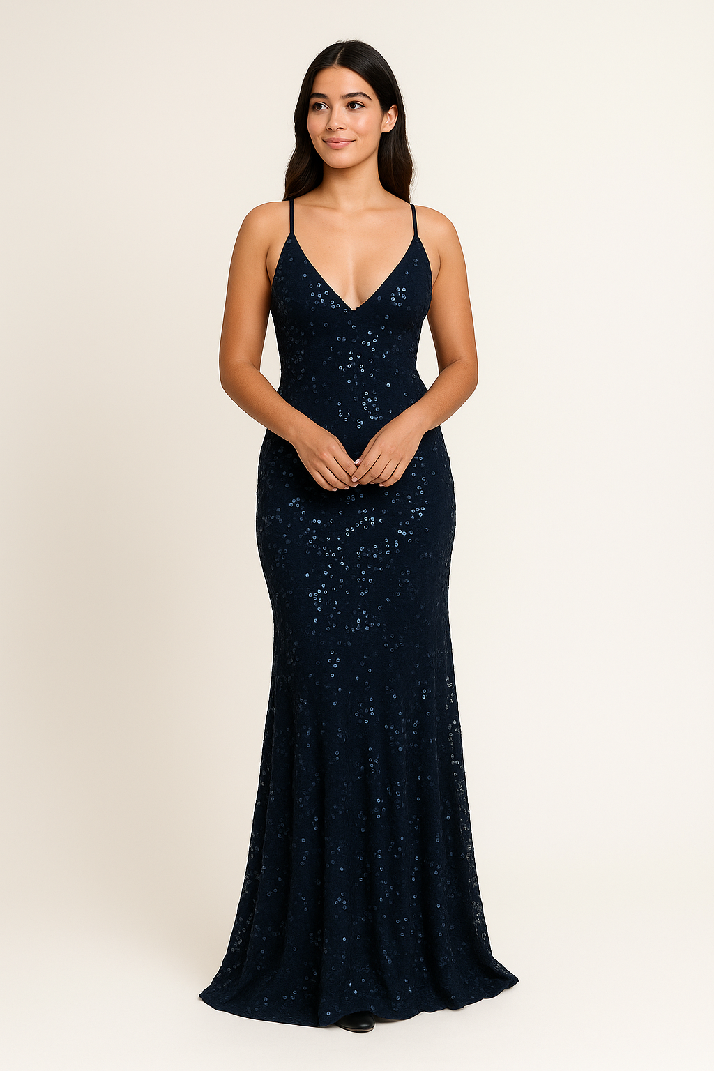 WILHELM |Atmungsaktiv und Stilvolles Damen Paillettenkleid für festliche Anlässe