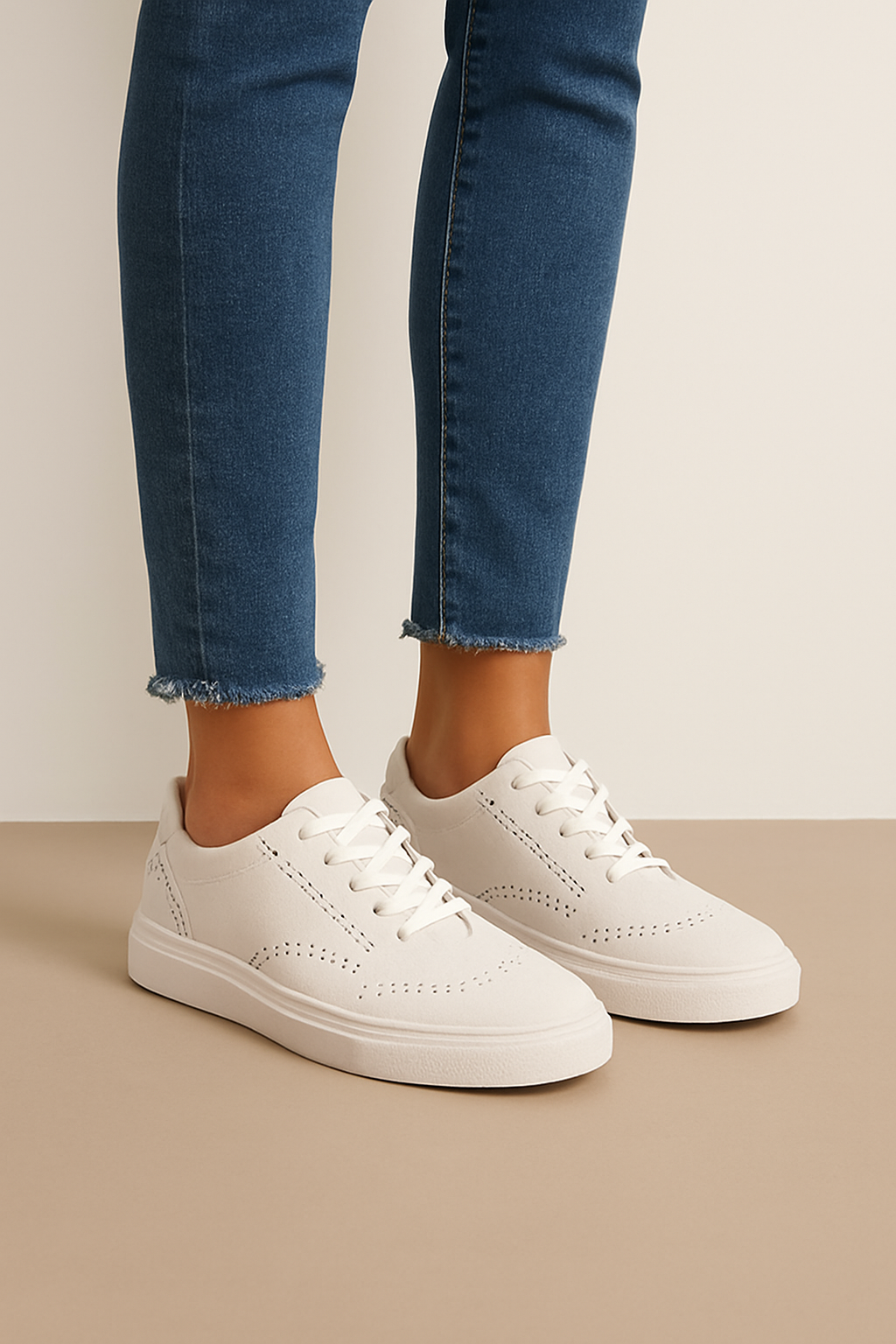 WILHELM | Damen Sneaker zum Schnüren mit flacher Sohle für Sommer & Freizeit