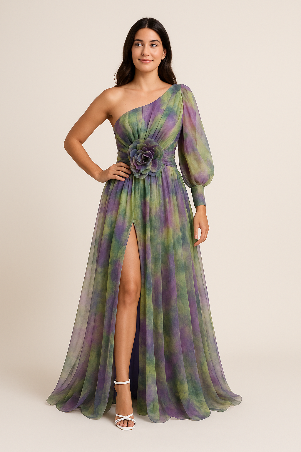 WILHELM | luftig-leichtes Kleid mit One‑Shoulder‑Schnitt