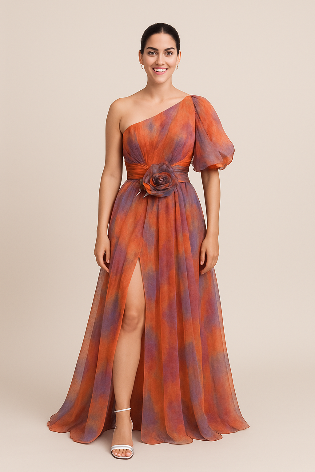 WILHELM | luftig-leichtes Kleid mit One‑Shoulder‑Schnitt