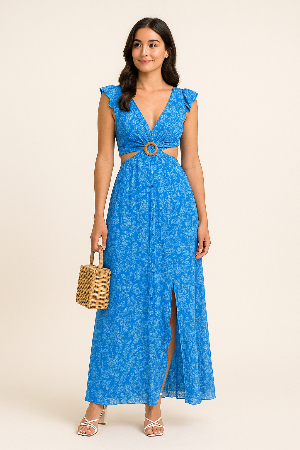 WILHELM | Damen Maxikleid mit Blumenprint - luftig & leicht