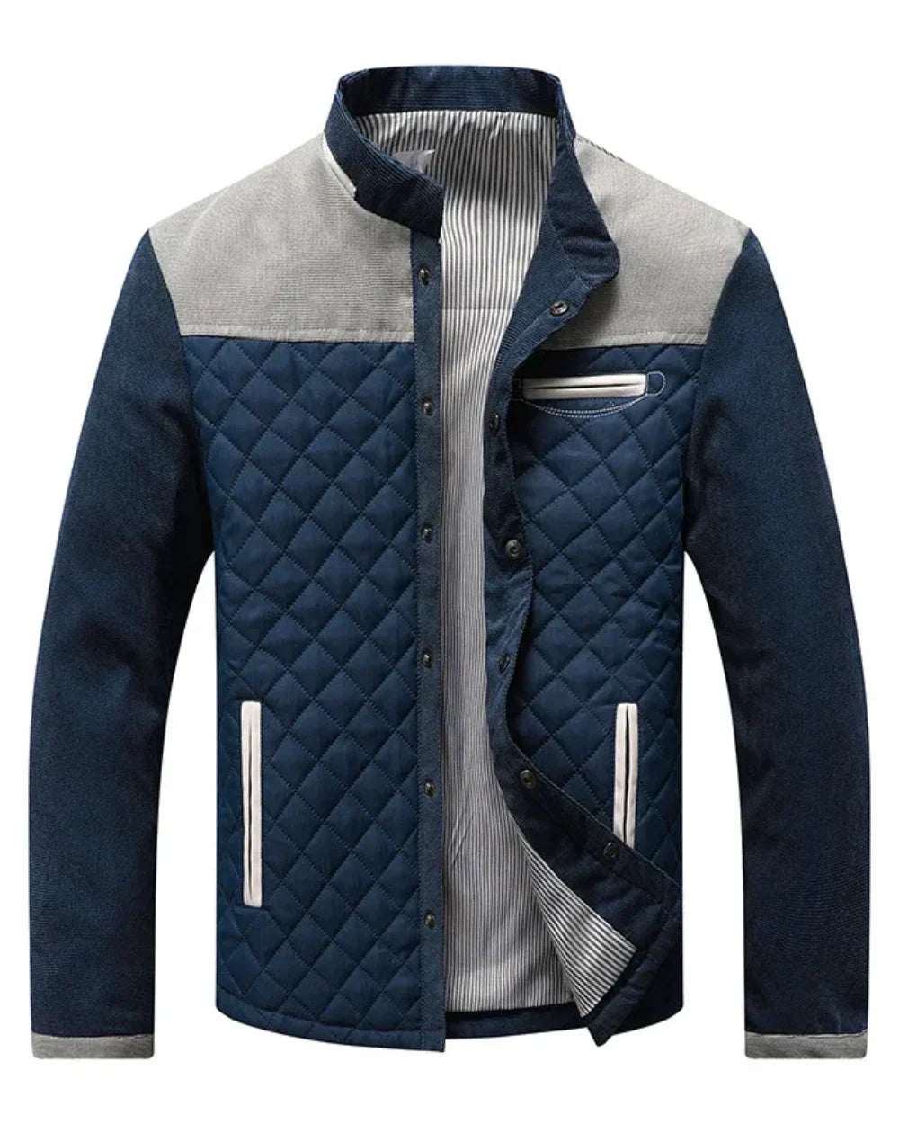 Herren Jacke Regular Fit Elegant Minimalistisch Business Freizeit Hochwertig Alltag