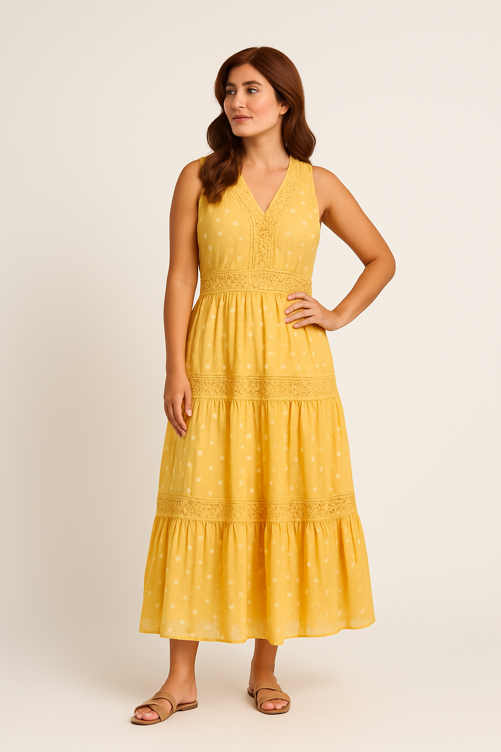 WILHELM | Festliches Damen Boho Maxikleid luftig & leicht