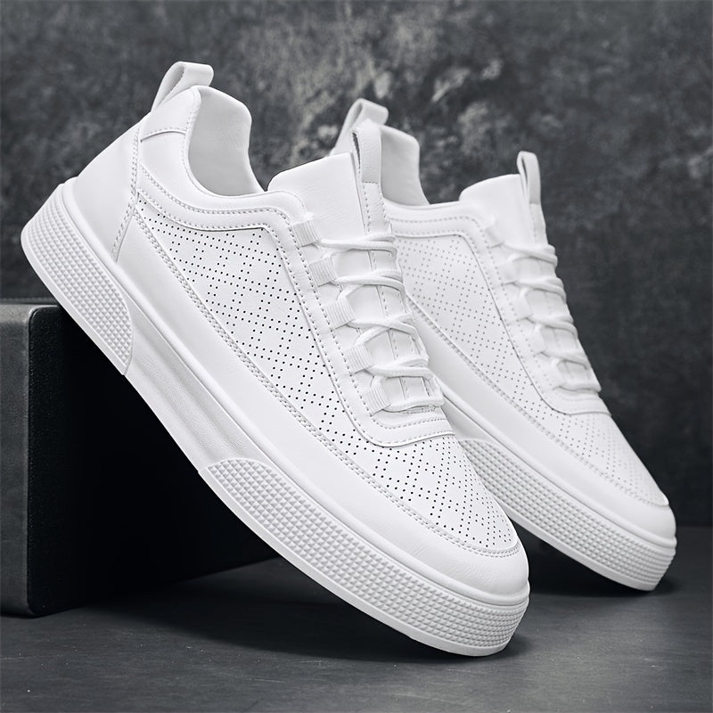 WILHELM | Herren Sneaker Porter in Lederoptik mit luftdurchlässiger Perforation