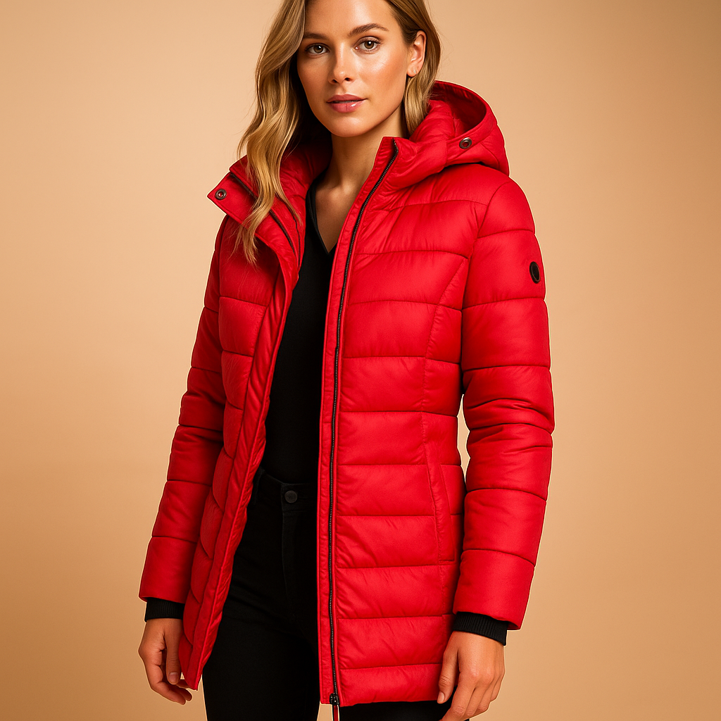 Damen Pufferjacke Regular Fit Leicht Warm Kapuze Alltag Winter Outdoor Freizeit