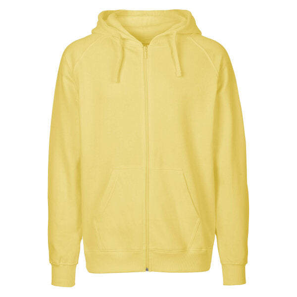 Herren Kapuzen Sweatjacke Bio-Baumwolle Reißverschluss bequeme warme normale Passform