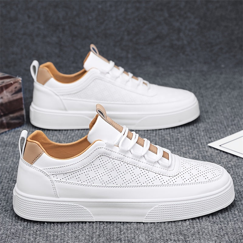 WILHELM | Herren Sneaker Porter in Lederoptik mit luftdurchlässiger Perforation