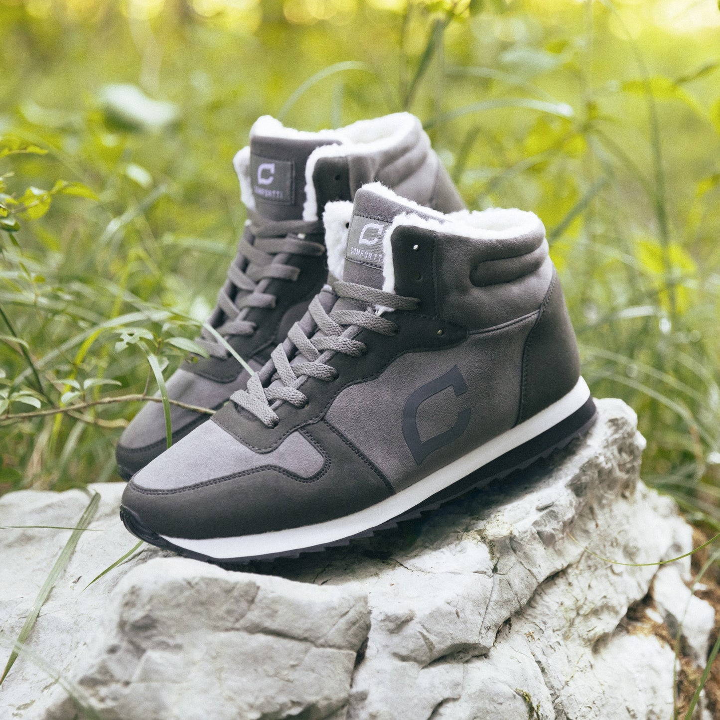 Herren Winter Sneaker gefüttert rutschfest atmungsaktiv leicht bequem