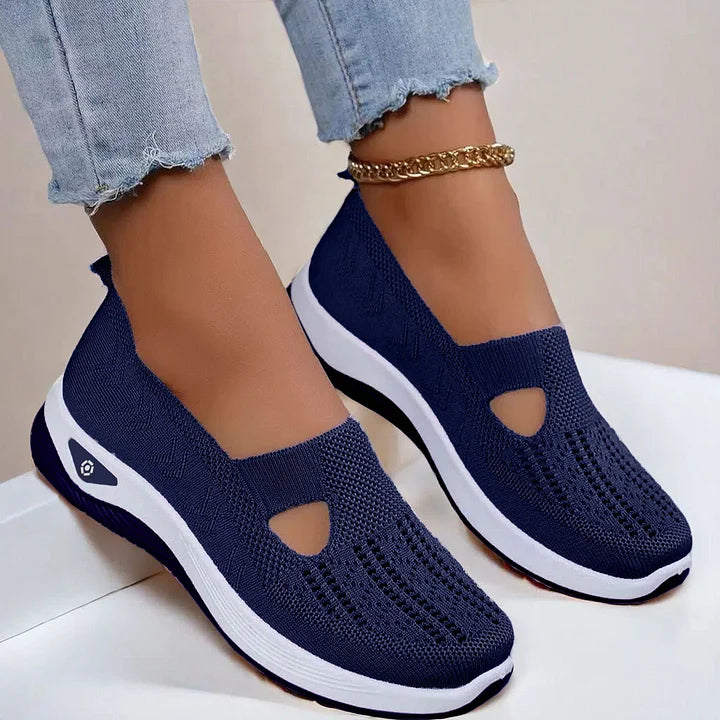 Damen Slip-On Sneaker atmungsaktiv rutschfest leicht bequem flexibel