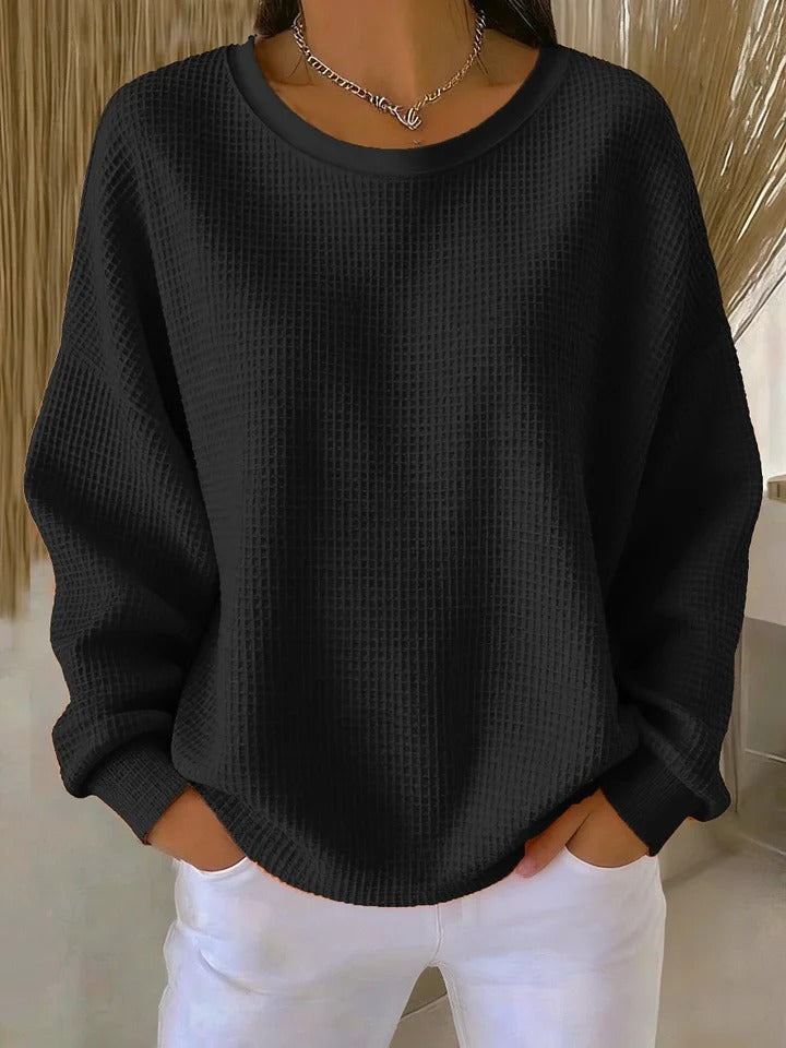 Damenpullover in klassischer, lockerer, bequemer, weicher, atmungsaktiver, eleganter Passform