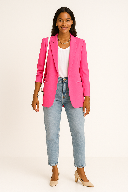 WILHELM | Damen Büro Blazer oversized mit klarer Silhouette