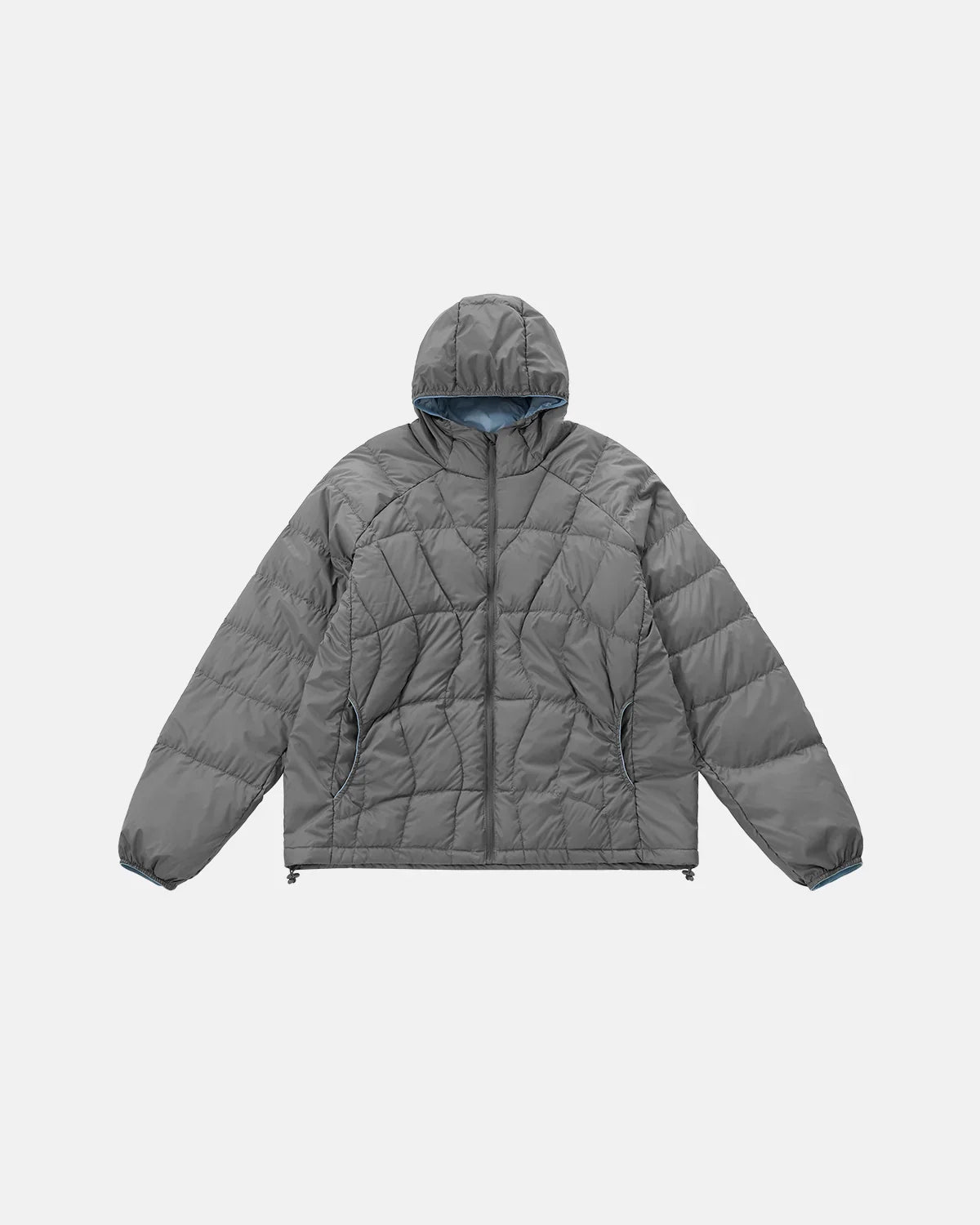 Herren Daunenjacke Slim Fit Packbar Kapuze Leicht Wasserabweisend Winter Übergangsjacke Streetwear