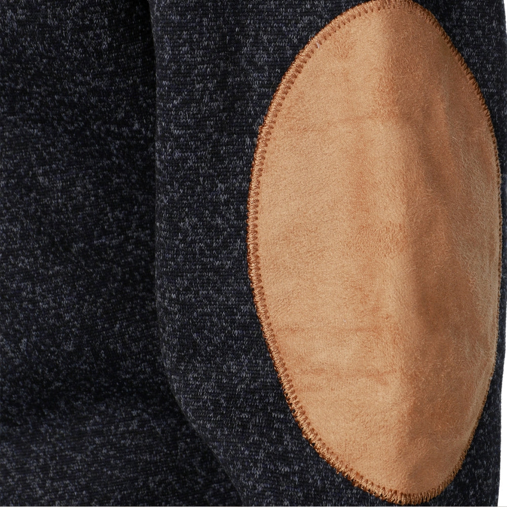 Herren Pullover Regular Fit Stehkragen Knopfleiste Strick Warm Casual Elegant Übergang Alltag
