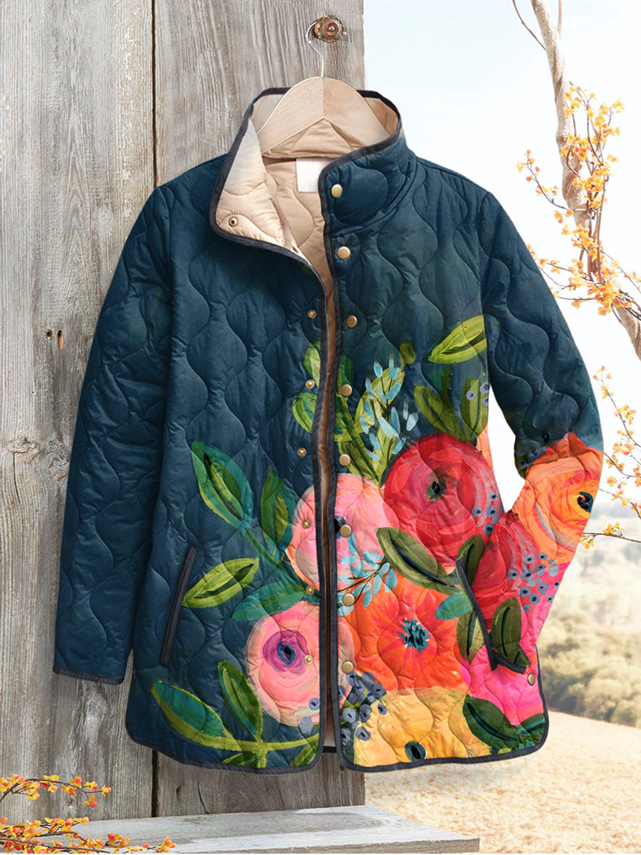 Damen Jacke Regular Fit Weich Warm Vintage Stil Alltag Elegant Freizeit Reise Layering