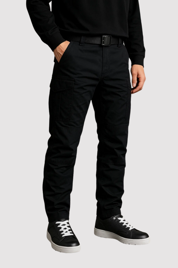 Herren Cargohose schwarz beige grün atmungsaktiv flexible Passform mehrere Taschen Größen M-XXXL