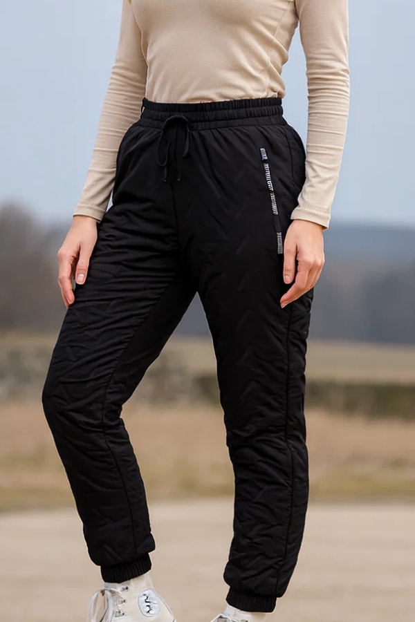 Unisex Winterhose schwarz wasserdicht winddicht wärmend für Outdoor und Alltag