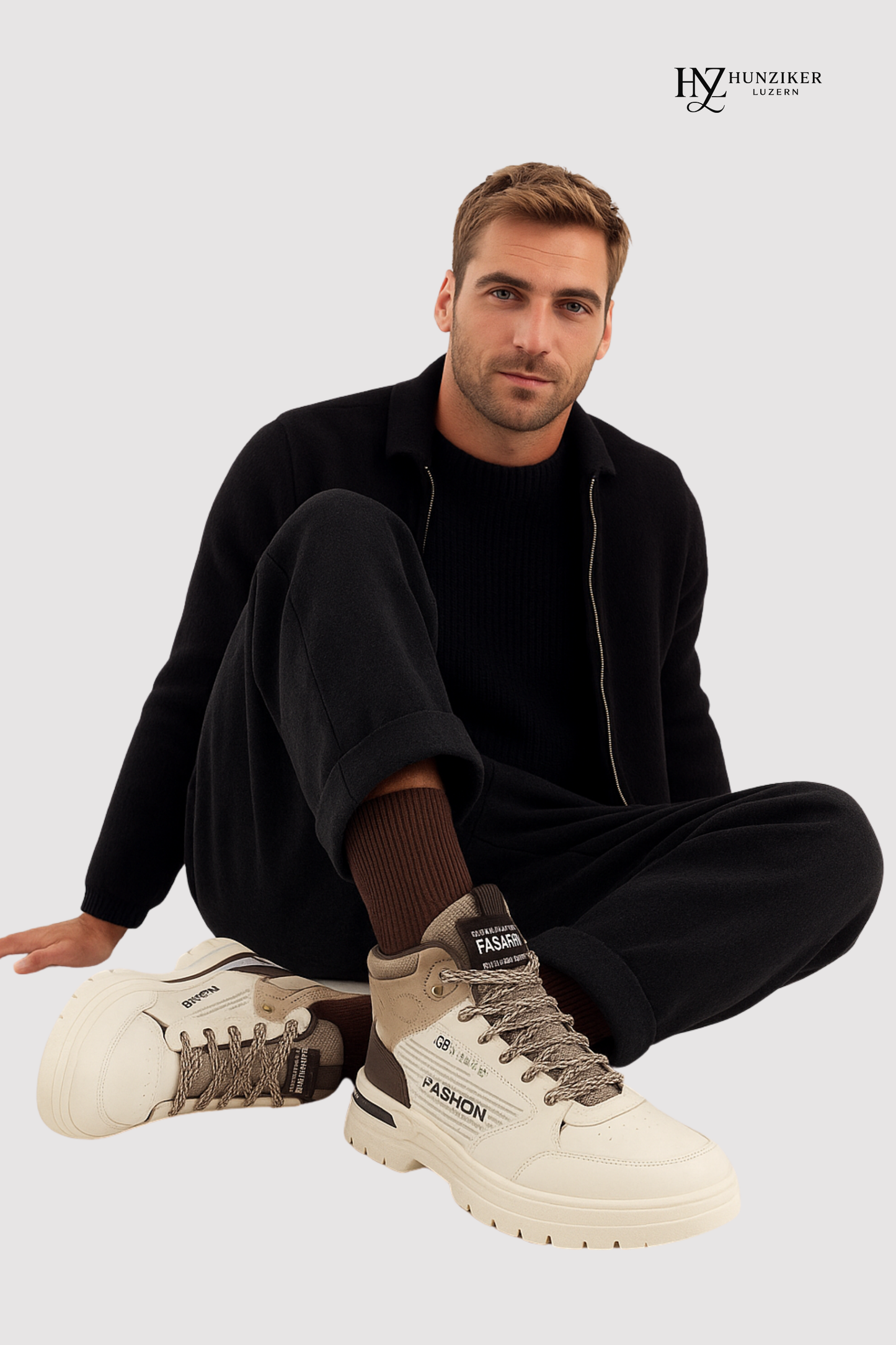 Herren Freizeitschuhe leicht atmungsaktiv gepolstert rutschfest PU Casual Outdoor Alltag Schuhe