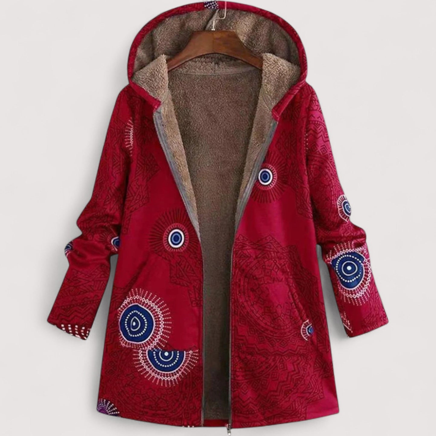 Damen Winterjacke Regular Fit Geometrisch Warm Gefüttert Alltag Freizeit Winter