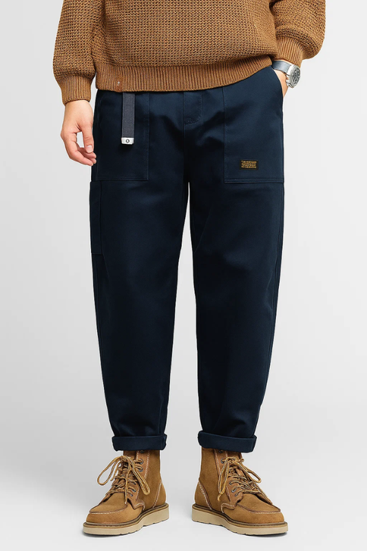 Herren Cargohose Vintage Stil funktionale Taschen bequeme Passform vielseitig