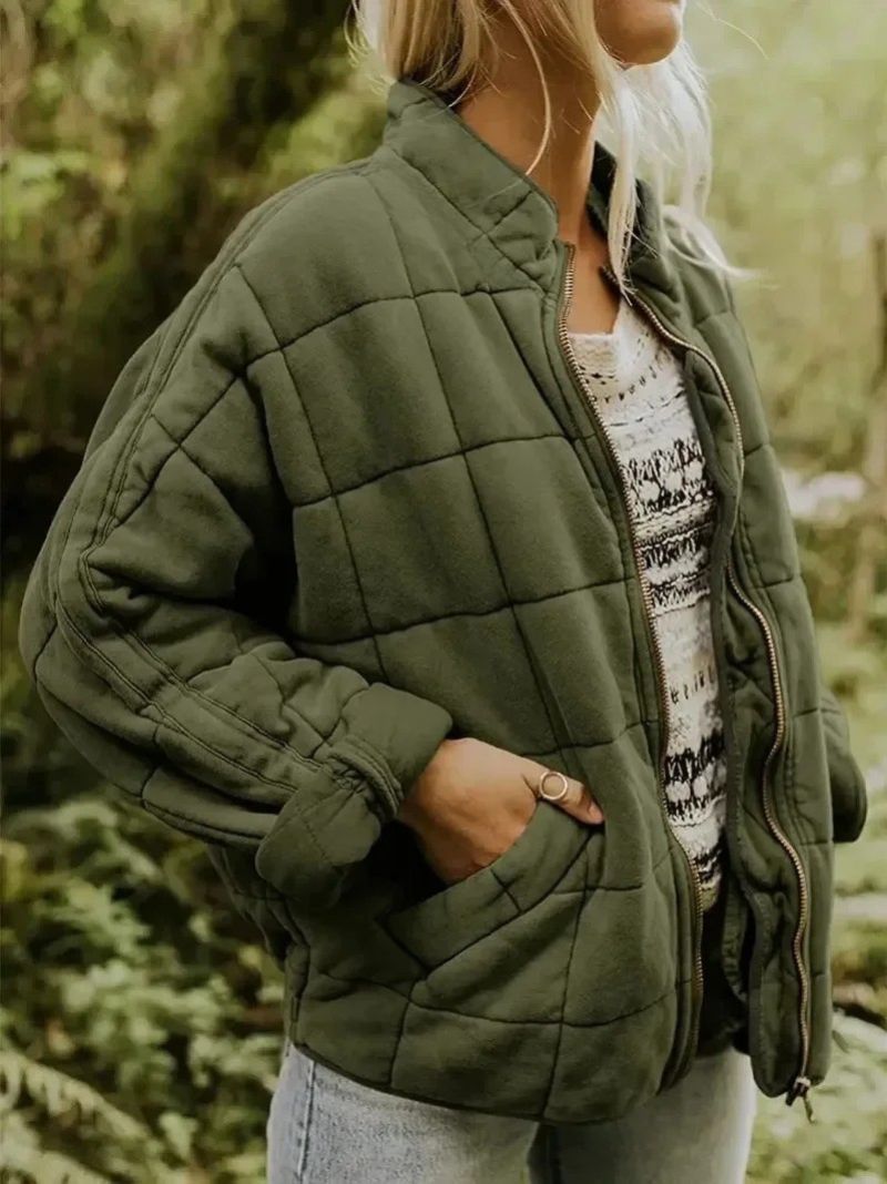 Damen Jacke Oversized Regular Fit Weich Warm Alltag Freizeit Elegant Übergang Layering