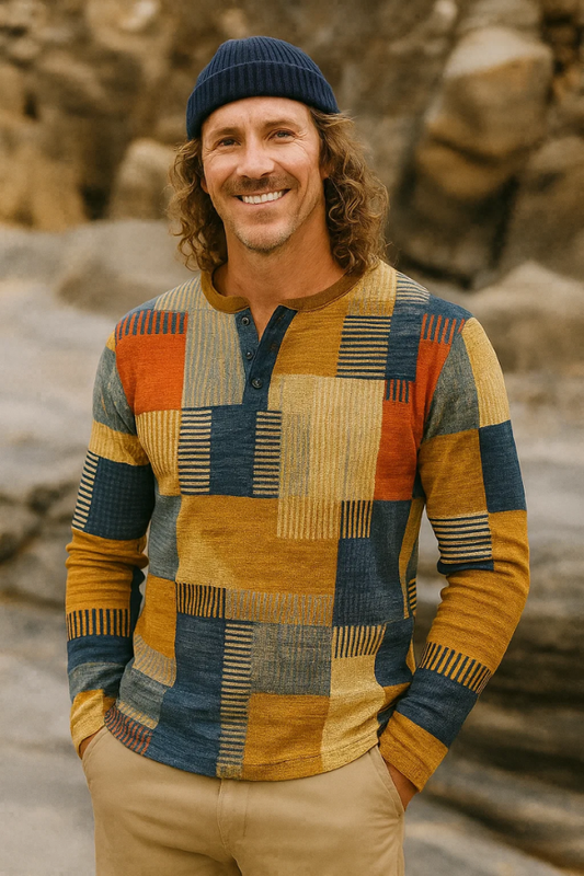 Herren Strickpullover Rundhals Langarm bequem warm klassisch