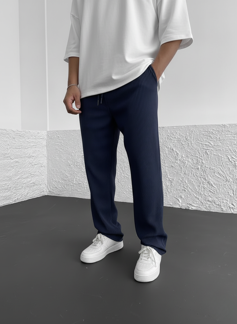 Herren Cordhose lockere Passform elastischer Bund weich vielseitig Alltag