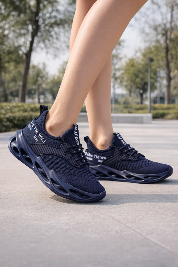 Damen Sneaker atmungsaktiv rutschfest leicht gepolstert bequem