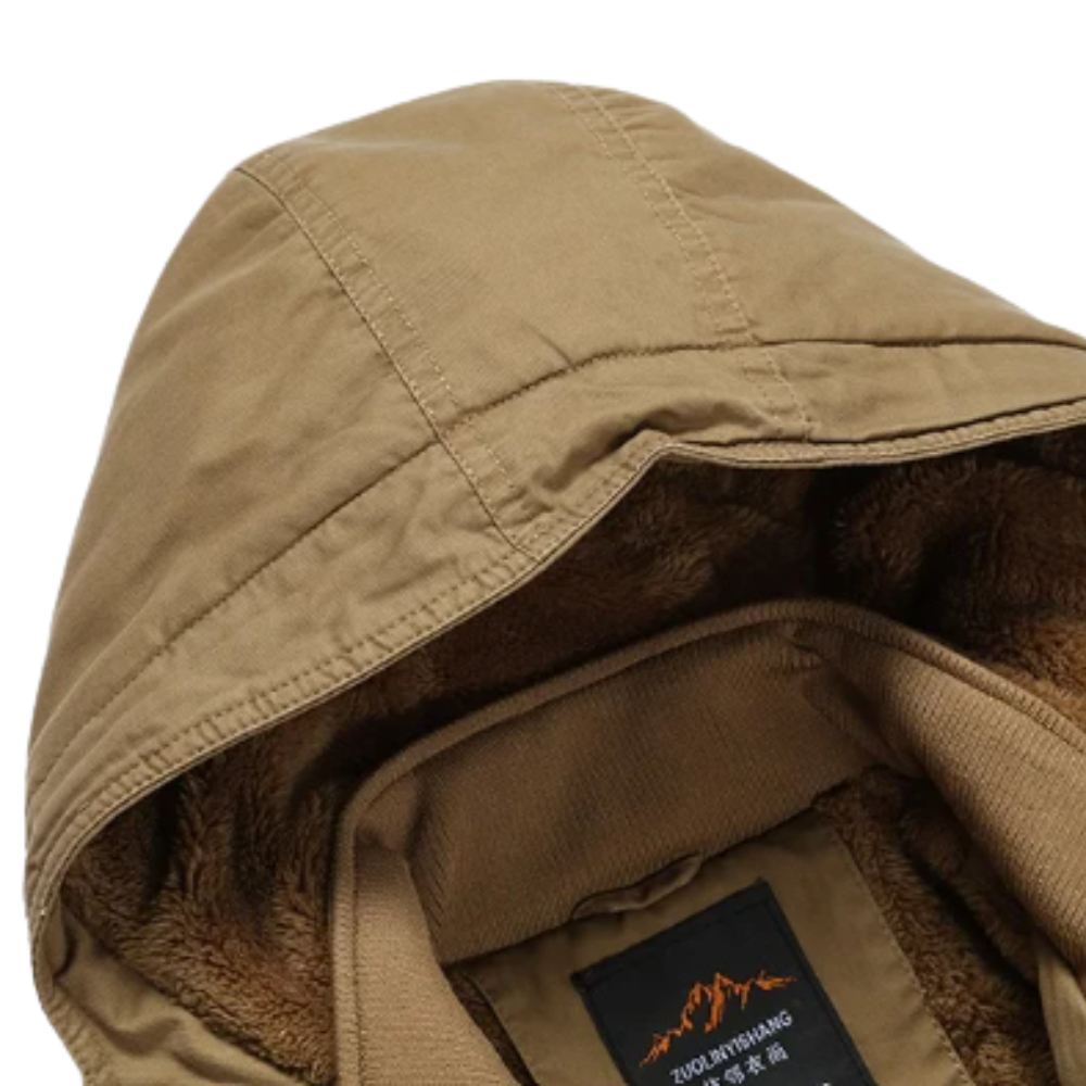 Herren Winterjacke Regular Fit Baumwollgefüttert Gepolstert Elegant Alltag Business Casual Warm Leicht Übergang