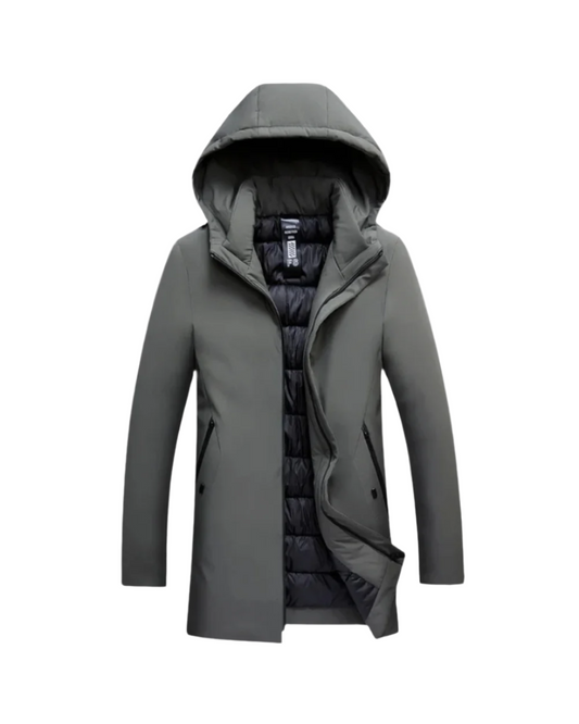 Herren Winterjacke Regular Fit Strukturiert Leicht Modern Elegant Alltag Business Reise