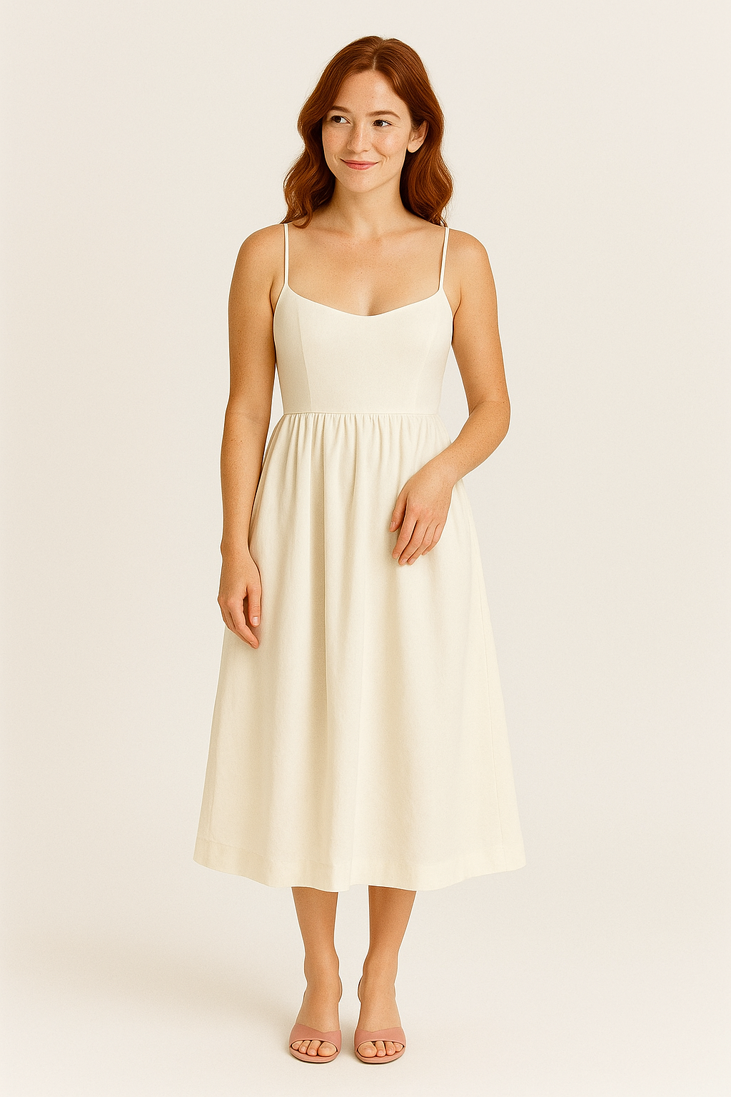 WILHELM | Atmungsaktives Damen A-Linien Midikleid
