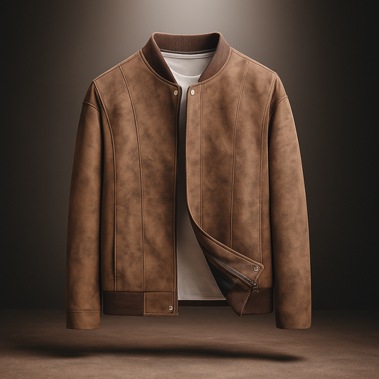Herren Bomberjacke Regular Fit Reißverschluss Stehkragen Taschen Übergangsjacke vielseitig
