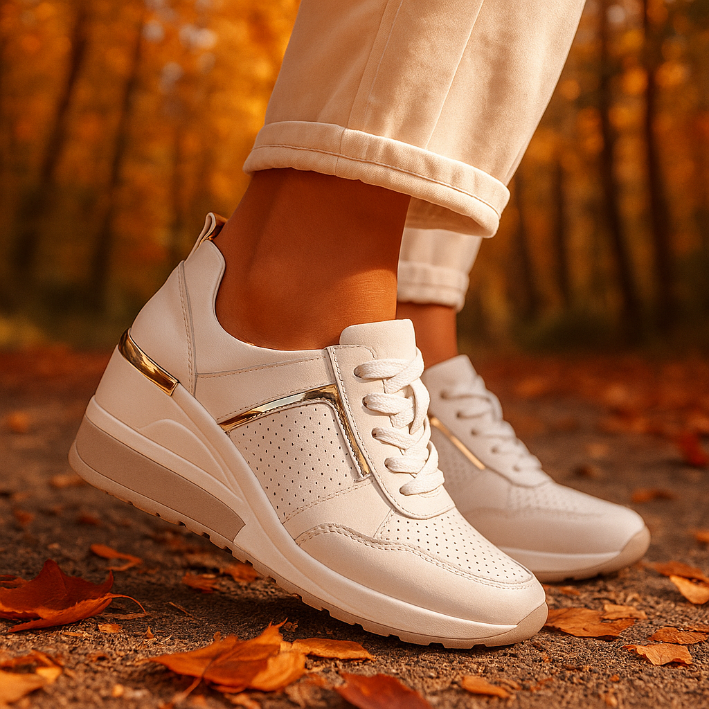 Damen Sneakers Schnürung atmungsaktiv rutschfest leicht bequem
