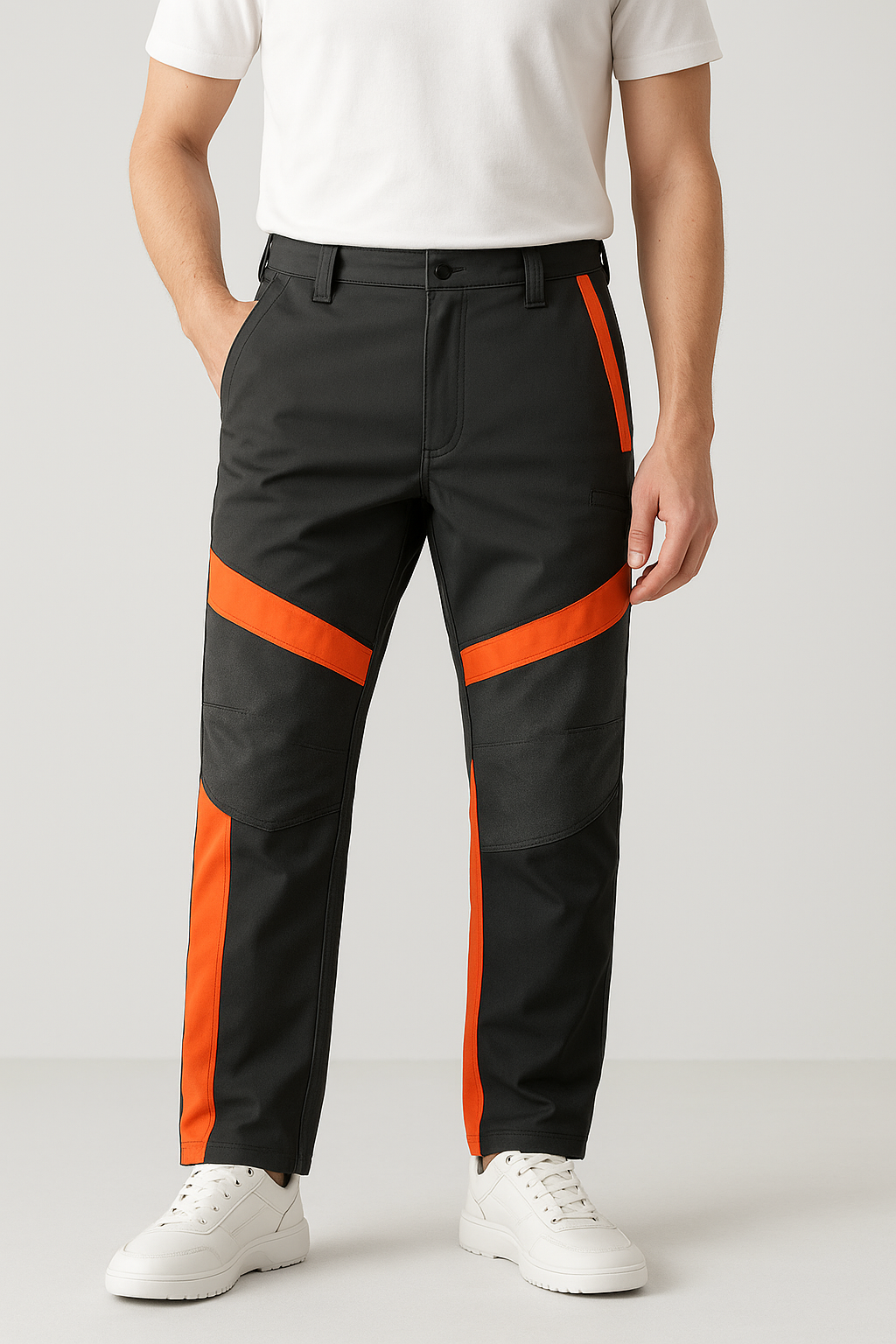 Herren Arbeitshose Outdoor Winter Wasserdicht Verstärkte Knie Strapazierfähig Regular Fit