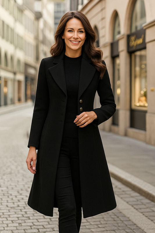 Damen Jacke Regular Fit Warm Gefüttert Winddicht Wasserabweisend Elegant Alltag Herbst Winter