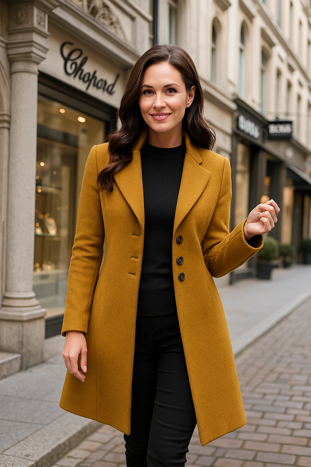 Damen Jacke Regular Fit Warm Gefüttert Winddicht Wasserabweisend Elegant Alltag Herbst Winter