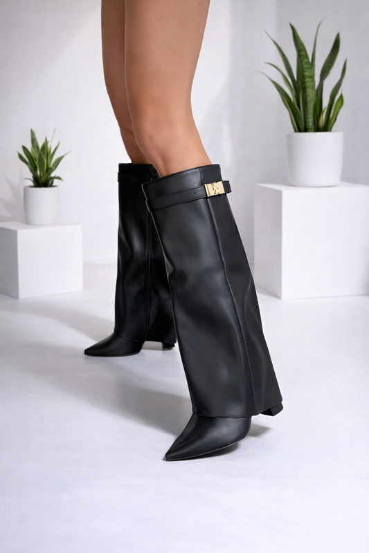 Damenstiefel kniehoh elegant vielseitig, bequem rutschfest