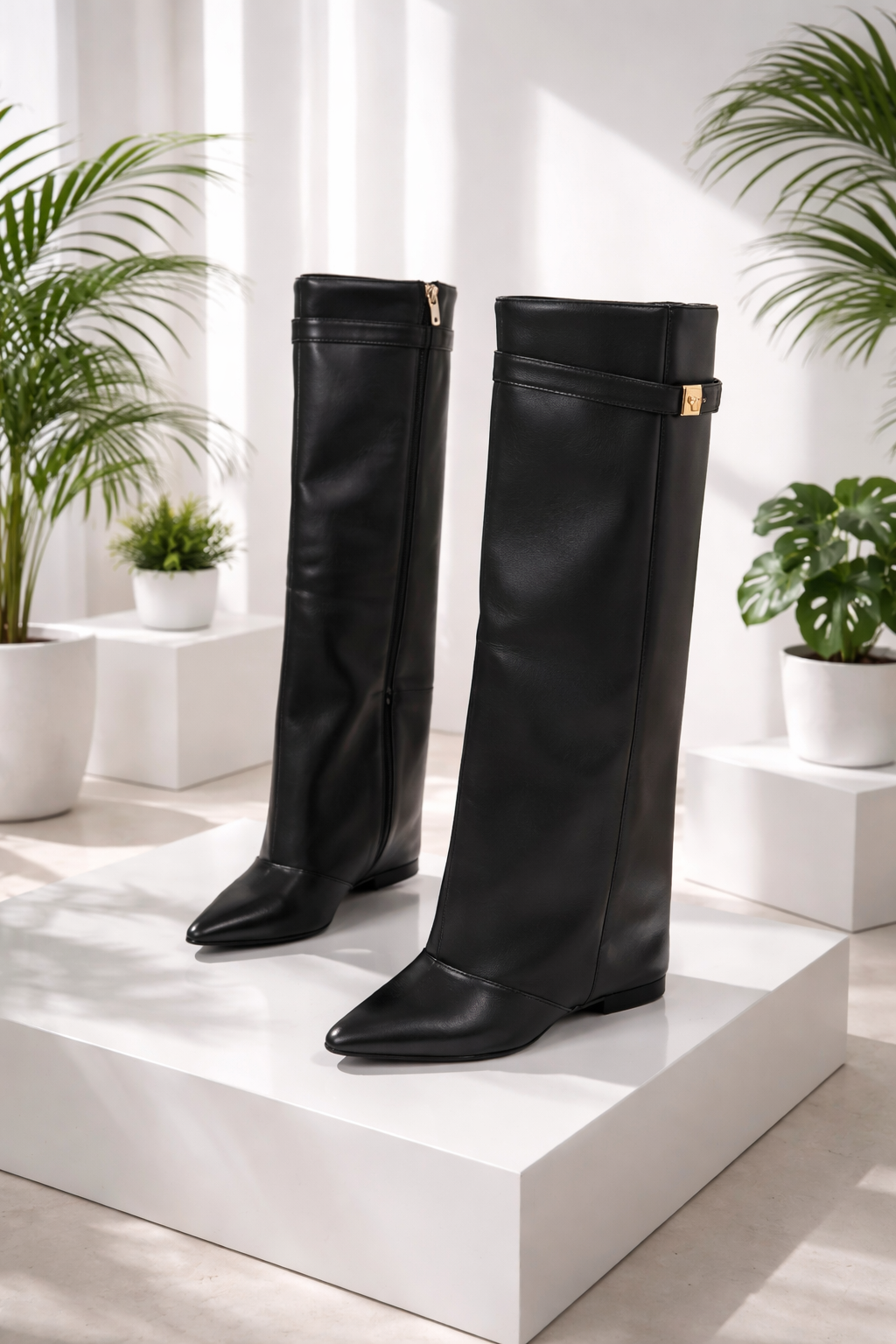 Damenstiefel kniehoh elegant vielseitig, bequem rutschfest
