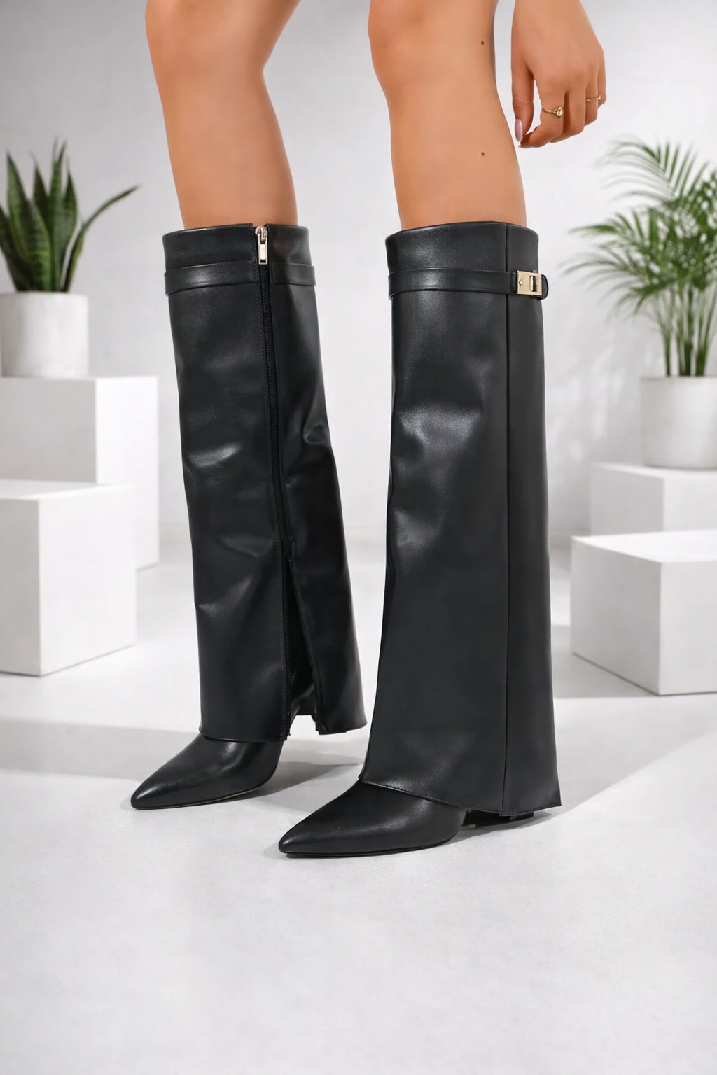 Damenstiefel kniehoh elegant vielseitig, bequem rutschfest