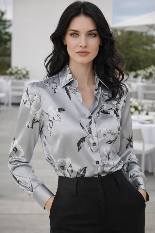Majia | Elegantes Langarmhemd Mit Knöpfen