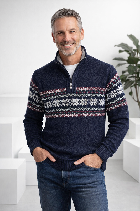 Herren Winterpullover Langarm klassisch atmungsaktiv bequem vielseitig