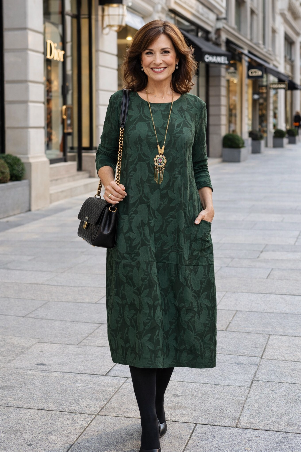 Damen Kleid langarm figurbetont reguläre Passform elegant vielseitig bequem