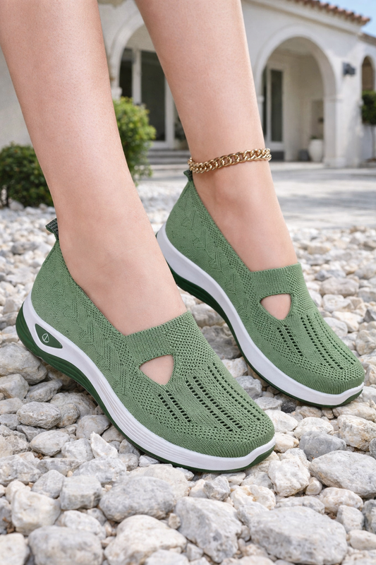 Damen Slip-On Sneaker atmungsaktiv rutschfest leicht bequem flexibel