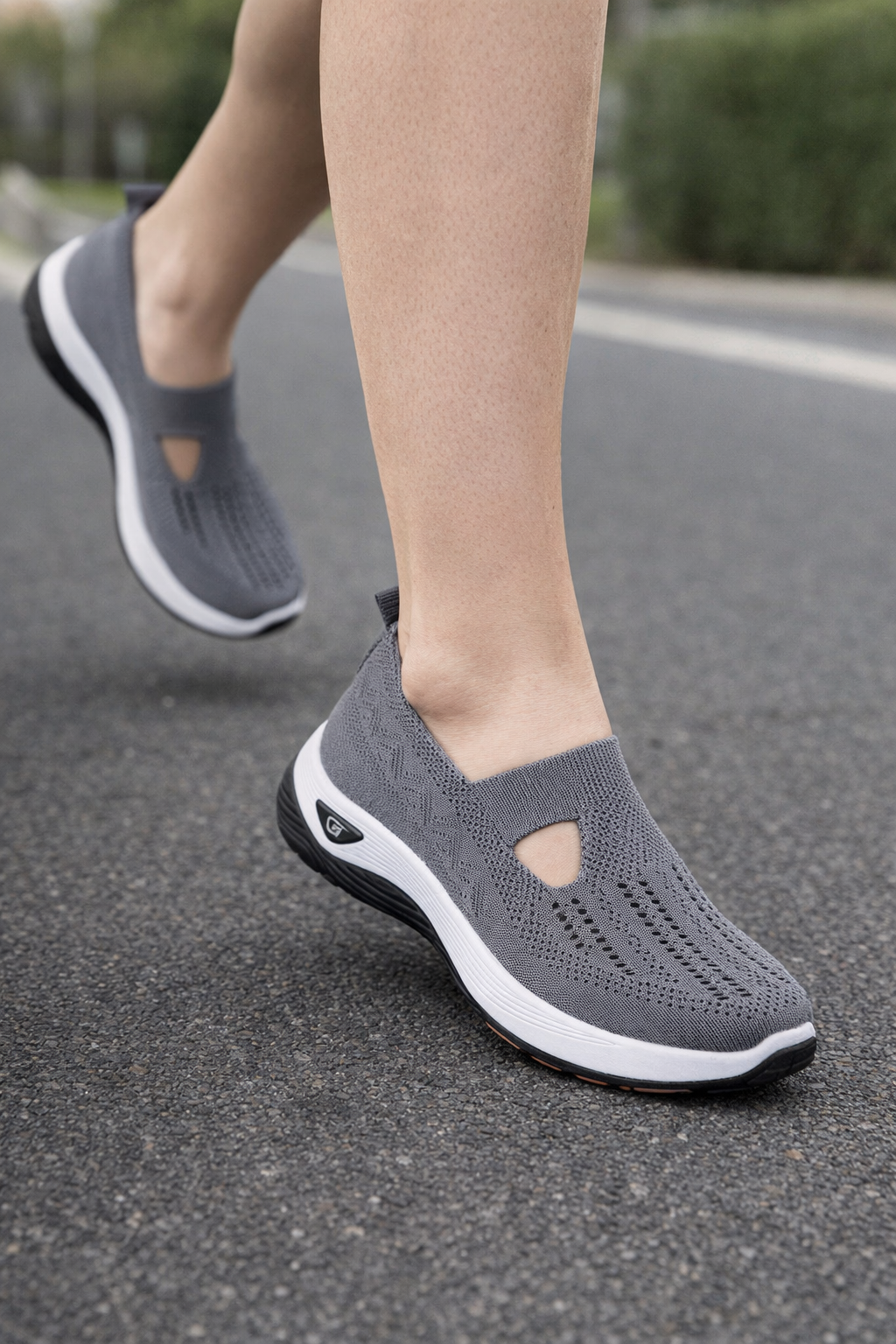 Damen Slip-On Sneaker atmungsaktiv rutschfest leicht bequem flexibel