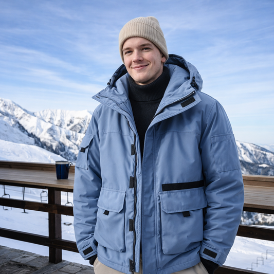 Herren Winterjacke Elegant Gefüttert Slim Fit Warm Komfort Alltag