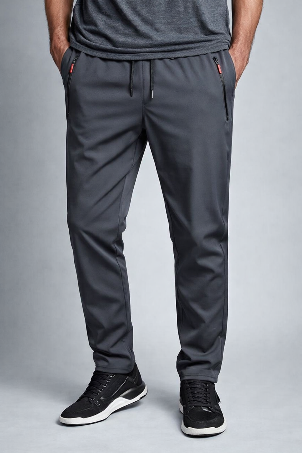 Herren Joggerhose Slim Fit elastischer Bund bequeme gerade Passform