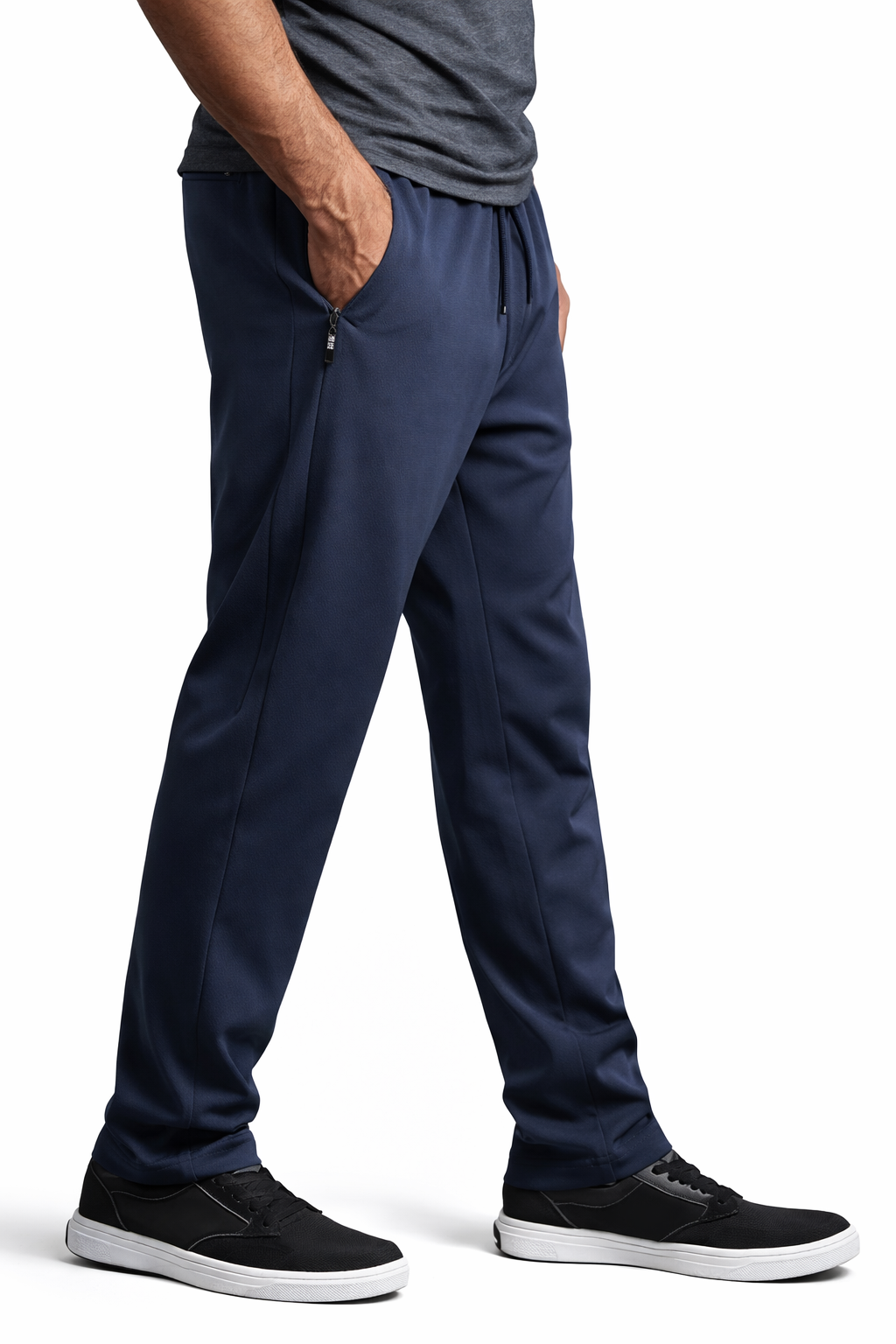 Herren Joggerhose Slim Fit elastischer Bund bequeme gerade Passform